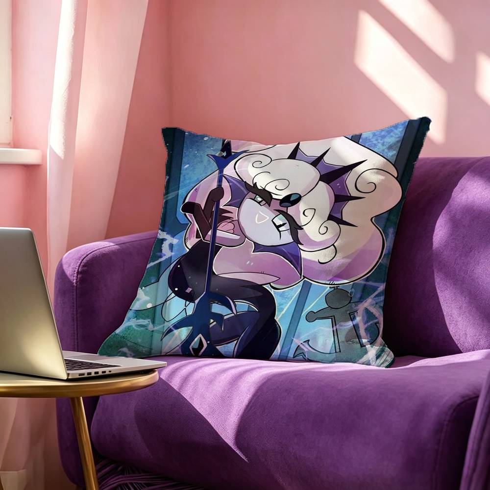 wWhite CCookie Run Kingdom Pillow Case Square DoubleSided Sofa Cushion Cover Bedroom Bedside Pillow