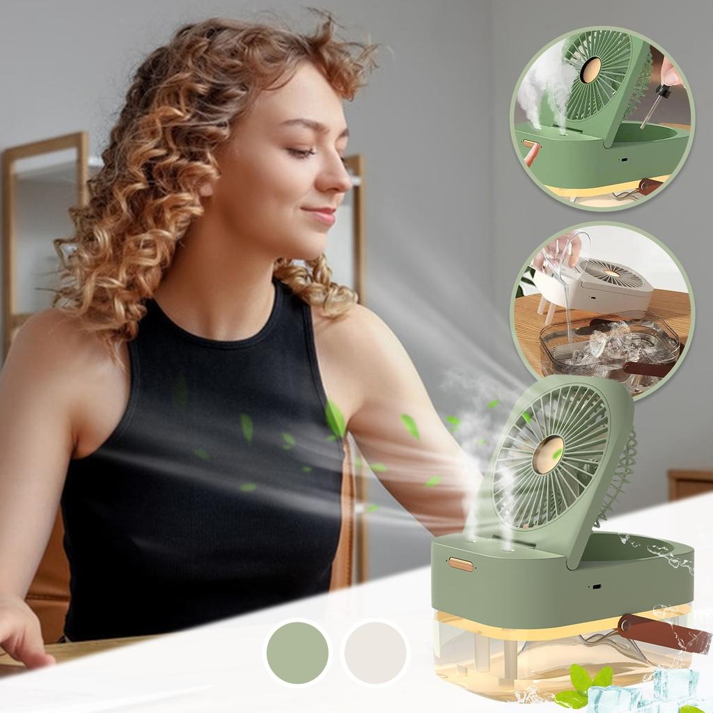 Portable Remote Desktop Fan USB Controlled 3-Speed Spray Small Personal Cool Spray 2.5L Cool Fan For Home Outdoor Sports Travel