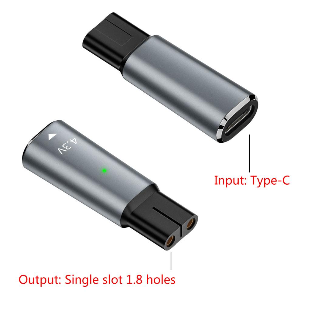 Type C To 2 Pin Powers Adapters USB C Plug To 2 Pin Female Charging Adapters,Connect USB To Shaver Converters