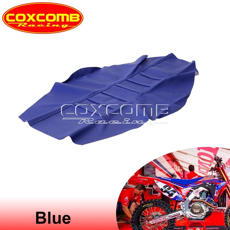 Custom MX Seat Cover Ribbed Motocross Racing Seat Pad For Suzuki Yamaha Gas Gas Kawasaki KLX KXF EXC RM RMZ DRM WR YZ 125 450