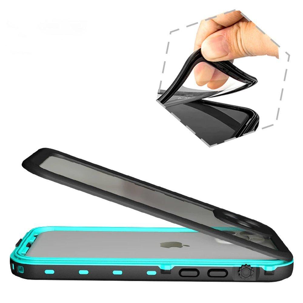 Waterproof Case + Strap for Apple iPhone 12 Mini (Black)