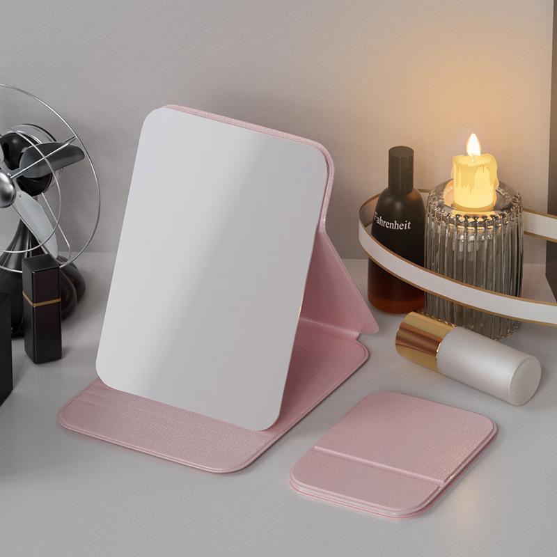 

Портативное складное зеркало для макияжа: Мини, Настольное, Настольное, Для общежития, Зеркало для туалетного столика. Mini Thin (7CM*10.5CM)