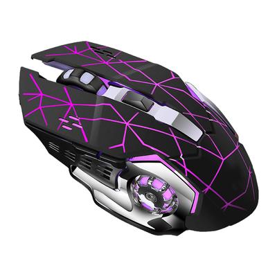 Wiederaufladbare X8 Kabellose Gaming-Maus Leise LED-Hintergrundbeleuchtung USB 1800DPI Optische Ergonomische Gaming-Maus