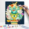 Disney Monsters University Oil Paint Digital Painting Art Kit Handmade DIY Painting Kit Home Decor