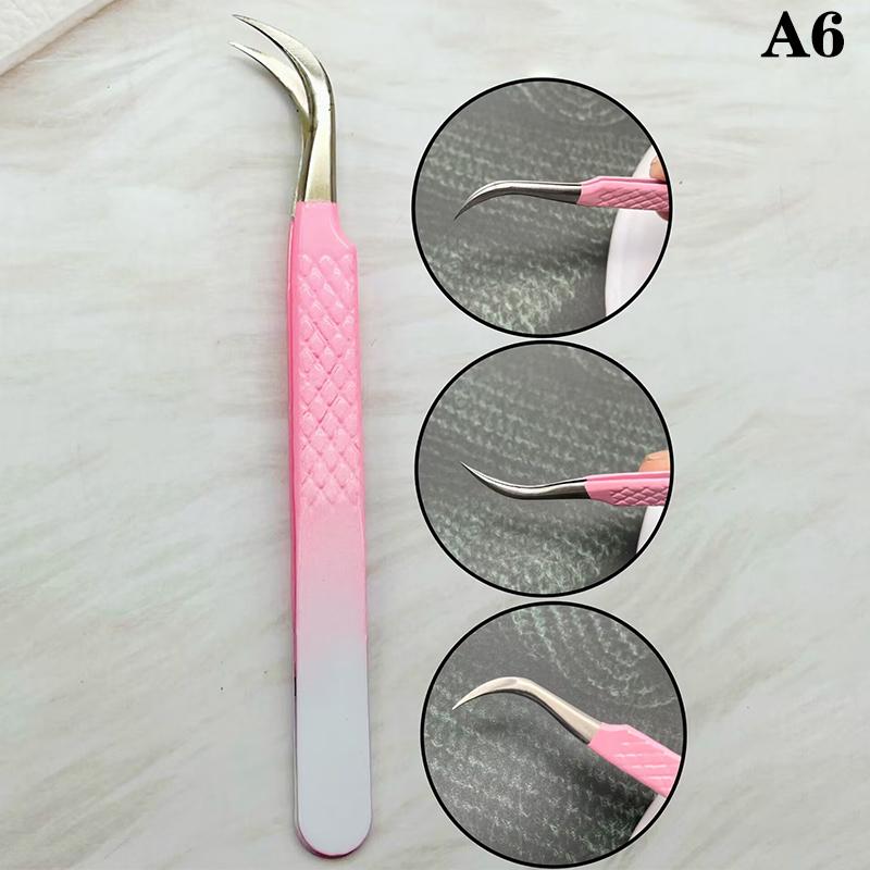 1 Stück Wimpernpinzette Edelstahl Für Wimpernverlängerung Make-up-Werkzeuge Nagelkunst-Zubehör Strassstein-Picker-Werkzeuge