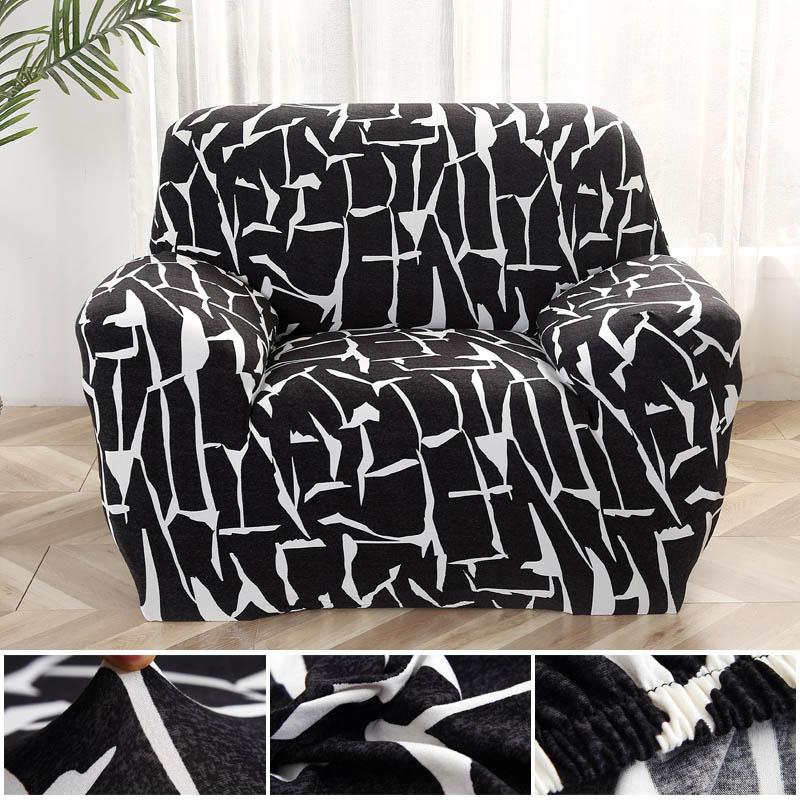 Armchair Cover Elastic Sofa Cover Cotton Stretch Sofa Covers for Living Room Copridivano Slipcover for Single Sofa Couch Cover