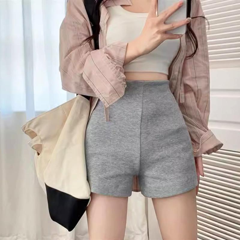 Girl's Bottom Missing Shorts for Women's Spring and Autumn New Style for Outerwear High-waist Spring and Autumn Anti-exposure Safety Pants