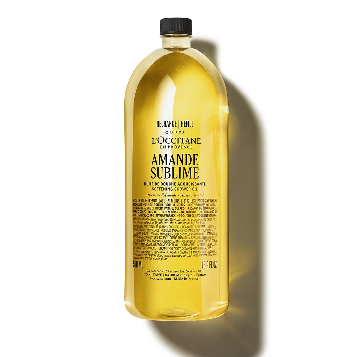 

[L Occitane] Миндальное смягчающее масло для душа, сменный блок 500 мл