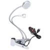 Clip Desk Lamp 10 Gear Adjustable LED Double Head Gooseneck Table Lamp Reading Lamp for Bedroom