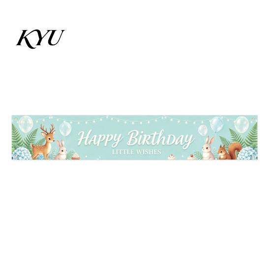 Geschäftsfeier Dekoration Großes Happy Birthday Rasenbanner Schild, 70 x 15 Zoll Innen Wandbehang Außen Kulisse Dekoration für Jungen Mädchen Party