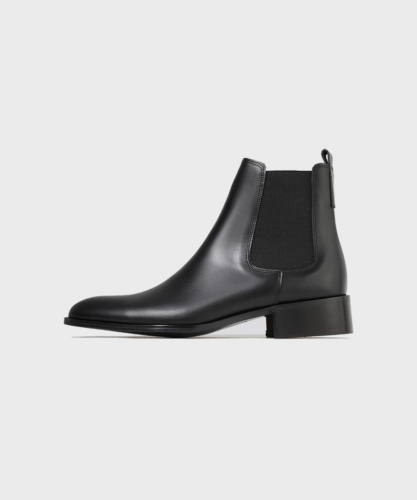 Firenze Atelier Slimline Black Outsole Minimal Chelsea Boots 3332 [Black Fg]