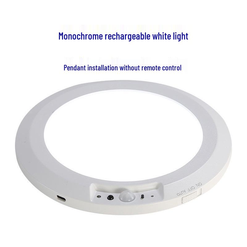 Wireless LED Ceiling Night Light for Hallway, Bedroom, and Corridor - Induction Charging, Home Decor Fixture