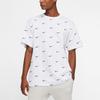 Nike All Over Swoosh Logo T-Shirt White Men Streetwear CK4094-100