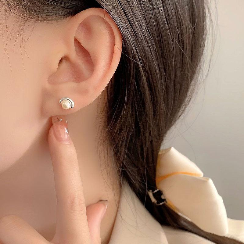 Yuanbao Pearl Earrings Light Luxury High-end Chinese Style Niche Design