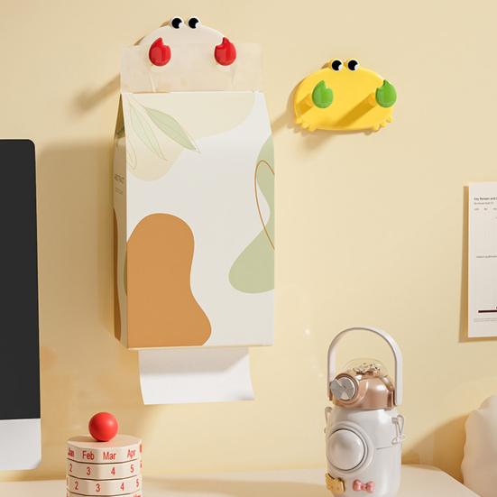 Badezimmer Handtuchhalter Aufbewahrungshaken Starke Tragfähigkeit Einfache Installation Cartoon Krabbenförmiger Wandhaken