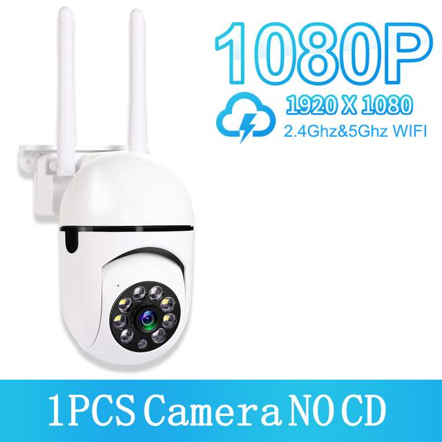 200W 5Ghz a 2,4GHz Wifi IP kamera HD 1080P IR plnobarevné noční vidění Zabezpečení Venkovní bezdrátová sledovací kamera AI Sledování člověka (1/2/4 ks)