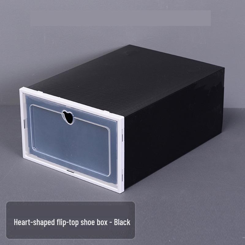 Multi-Color Flip-Top Shoe Storage Box - Dustproof & Moisture-Proof, Stackable PP Plastic Shoe Rack
