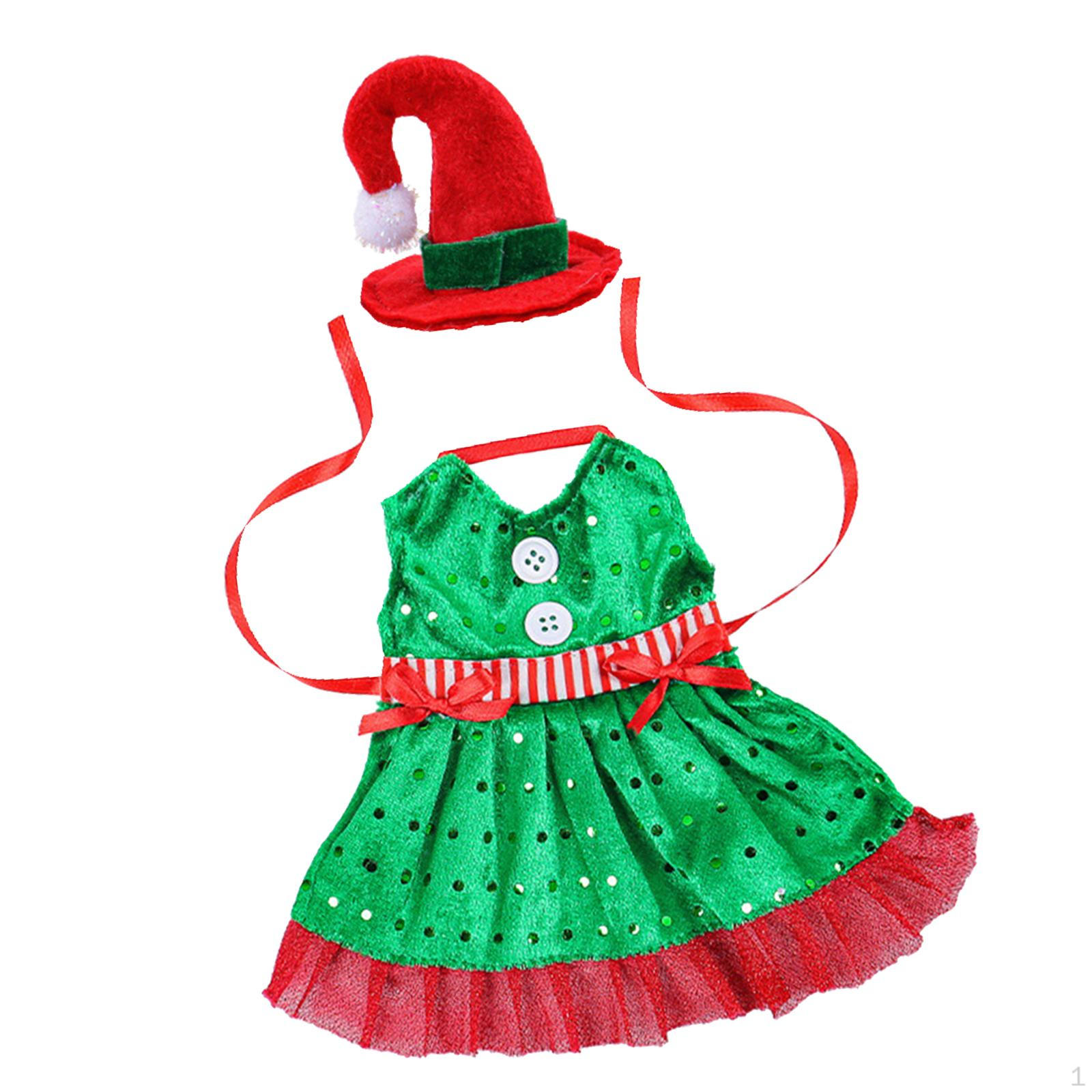 

Рождественская многоразовая одежда для винных бутылок, праздничный чехол для украшения дома в виде эльфа Women Apron