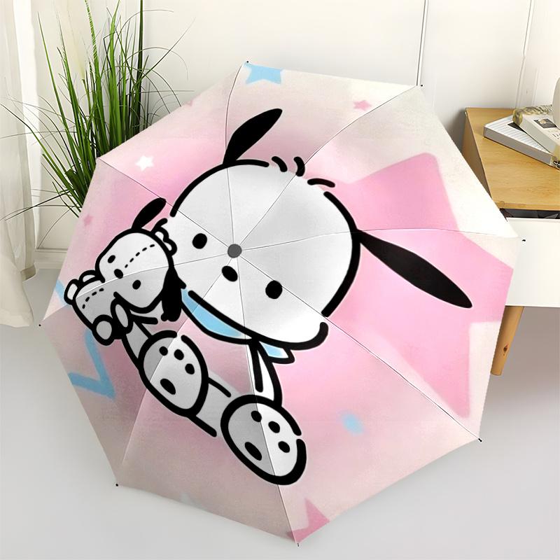 

1pc Sanrio Characters Automatic Opening/Closing Umbrella with Foldable Design, Iron Frame, Outdoor Use, Festival Gift for Fans, Travelers, Daily Use,