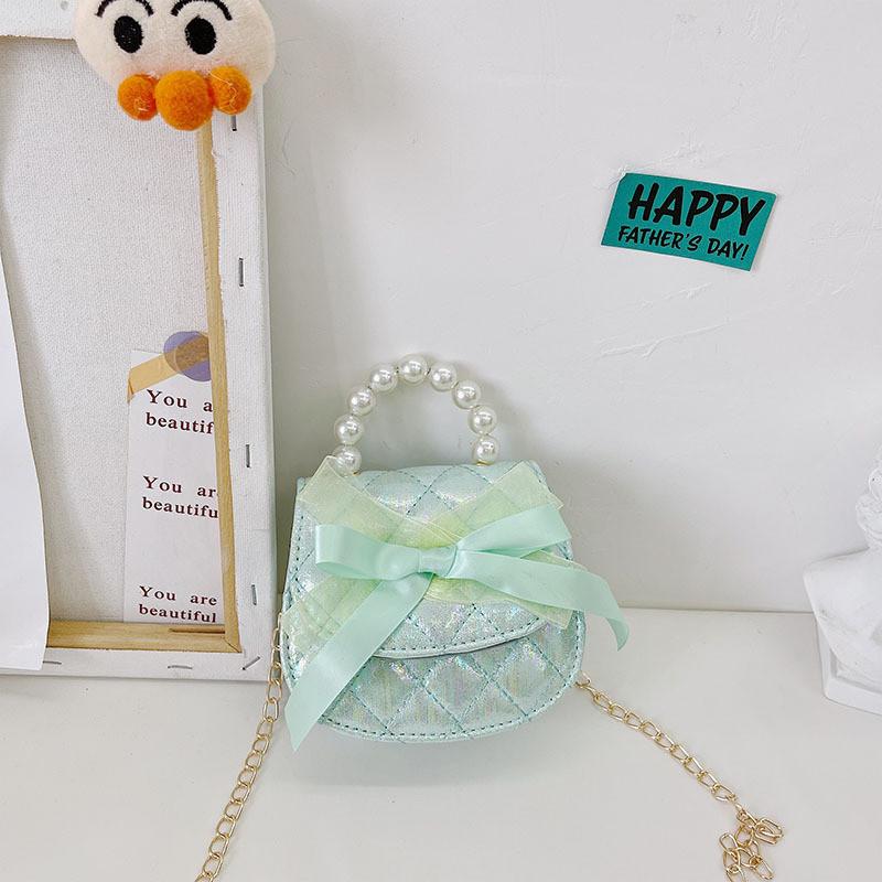 Adorable Mini Princess Handbag For Kids With Cute Cartoon Design And Pearl Details