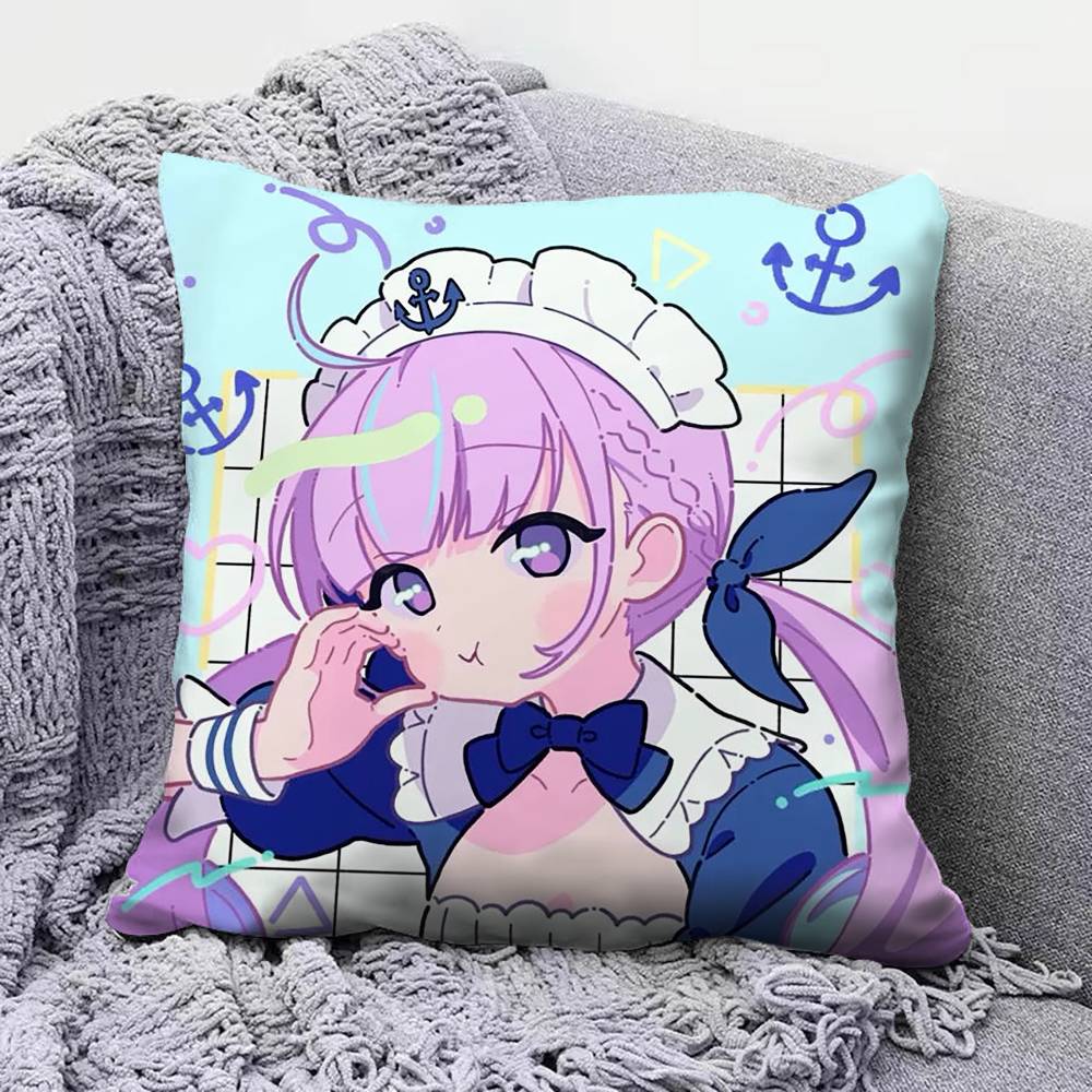 Minato Aqua Cute Home Sofa Cushion Covers and Aecorative Custom Pillow Covers
