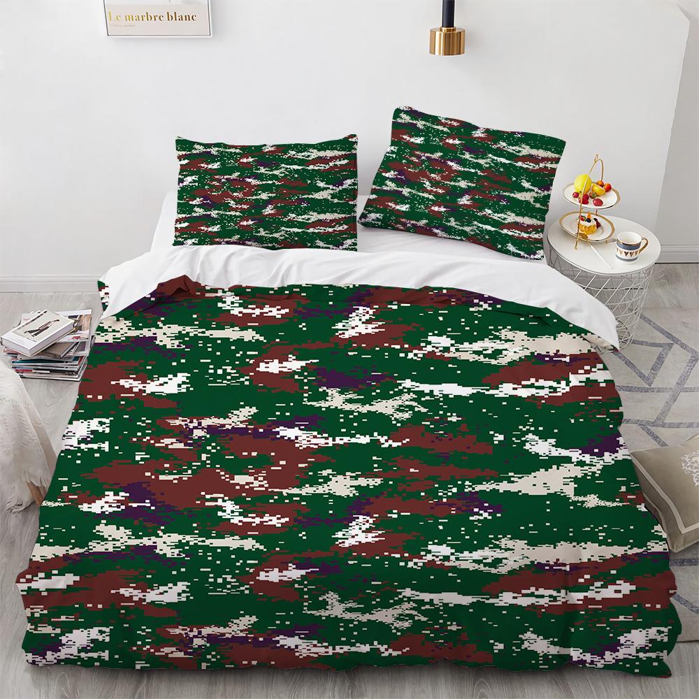 

Комплект постельного белья Camo Duvet Cover Set Camouflage Concept Concealment Bedding Set King Size Grey Black Twin Blanket Cover для детей подростков взрослых 135x200cm