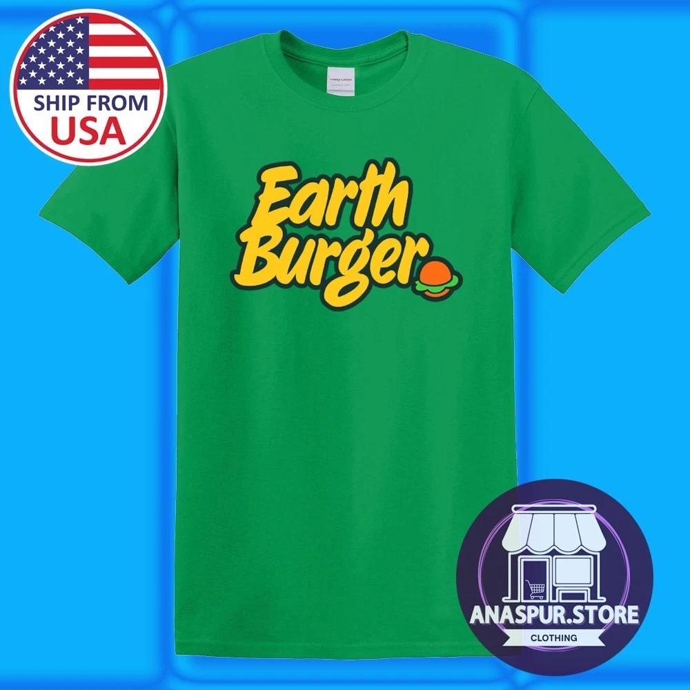 Earth Burger Veggie Restaurant Men s Green Size S-5XL 2XL