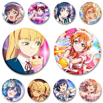 32/44/58mm Takami Chika Matsuura Kanan Rozeti Cosplay Anime Broş Tsushima Yoshiko Kurosawa Dia Emaye Pimleri Hediye Takı Aksesuarları