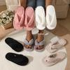 Infradito popolari unisex per tutte le stagioni EVA per interni ed esterni da indossare a casa pantofole in cotone antiscivolo pantofole soffici