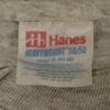 HANES 90s Old Fitness Short Sleeve T-shirt XL Gray Single Stitch Men's Used