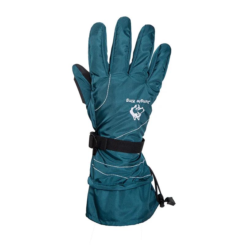 

JUNGLE KING Outdoor Double-layer Thick Waterproof Gloves for Hiking Skiing Cycling Anti Slip Warm and Plush Thick Winter Gloves Length36cm width12cm темно-синий