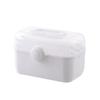 Plastic Medicine Storage Box with Handle Portable Organize Household for Indoor Outdoor Camping Organization