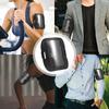 Photo Display Holder Elastic Band Arm Badge Holder Adjustable Elastic ID Card Holder PU Black Armband ID Card Case Men/Women