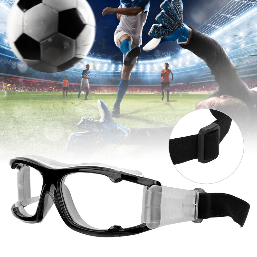 Outdoor Sport Training Safety Glasses Frame Protective Goggles for Cycling Football Basketball Practicingblack