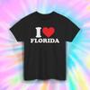 I Love Florida Shirt Retro Sunshine State Tee Vacation Souvenir Gift S-5XL