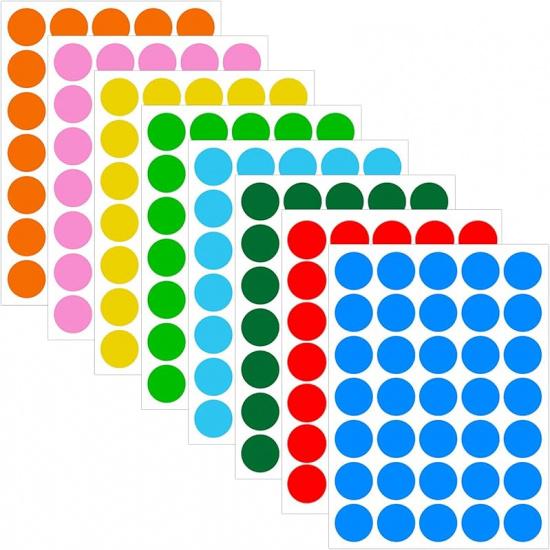 1400 PCS,1IN Round Colored Dot Stickers Labels - 4 Assorted Colors, for Office, School, Moving, Home(Red, Blue, Yellow, Green)