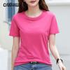Sommer Damen T-Shirt Rundhals Kurzarm Lockeres Oberteil
