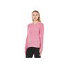 Polo Ralph Lauren Solid Color Pony Embroidered Crew Neck Long Sleeve Sweater Women sweater Pink 211581065-015