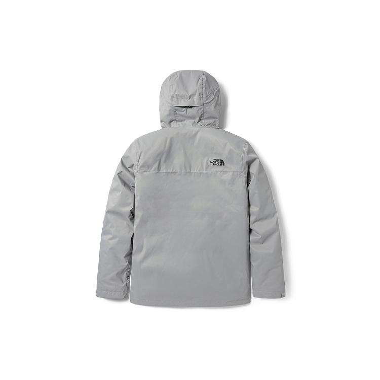 The North Face Windproof Breathable Abrasion Resistant Thermal Windbreaker Jacket Men's Gray NF0A4U7M-GVV