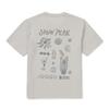 [Snowpeak] [Snow Peak X Hersi] Graphic Short Sleeve T-Shirt Ice Gray (S25MMFTS36)