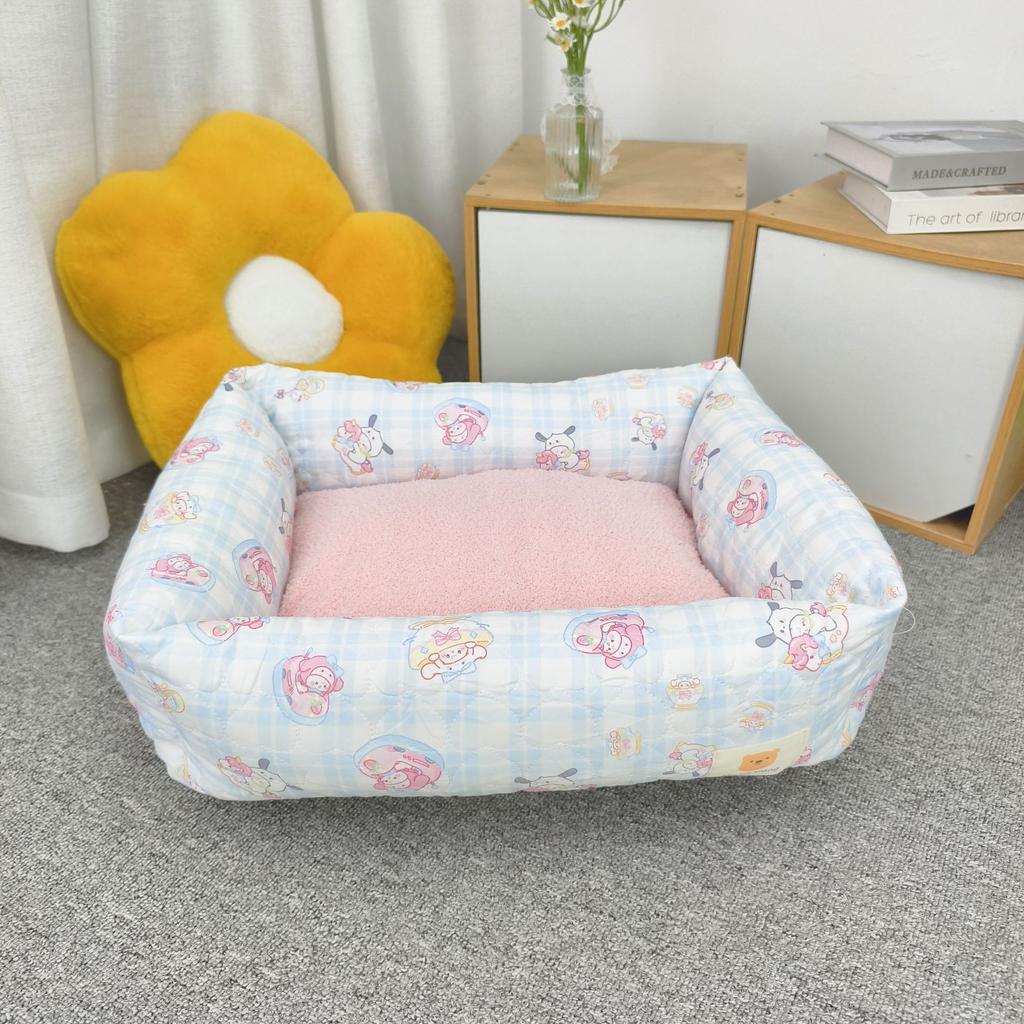 Zwinger Vier Jahreszeiten Universelles Hundebett Kleiner Hund Cartoon Bett Teddy Bigbear Klein Floral Sofa Katzennest Haustierbedarf