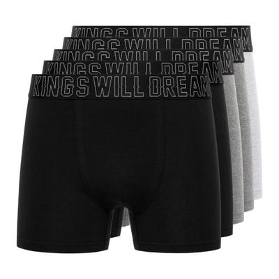 Kings Will Dream Mens Kingsport Boxer Shorts (Pack of 5)