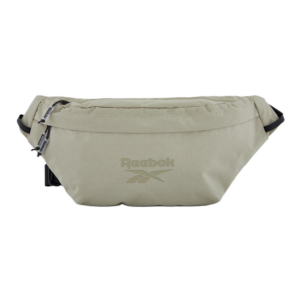 New Reebok Fabric Crossbody Bag, Sling Bag Unisex Black/Khaki RB240037M