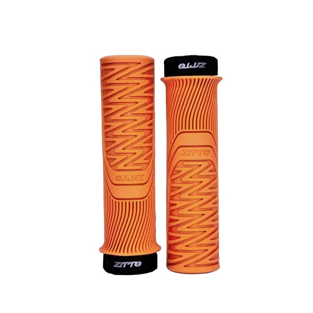 Universal ZTTO MTB Grips 33mm Anti-Slip Bicycle Grips Rubber Shock-Proof Lock-on Grip Mountain Bike Parts