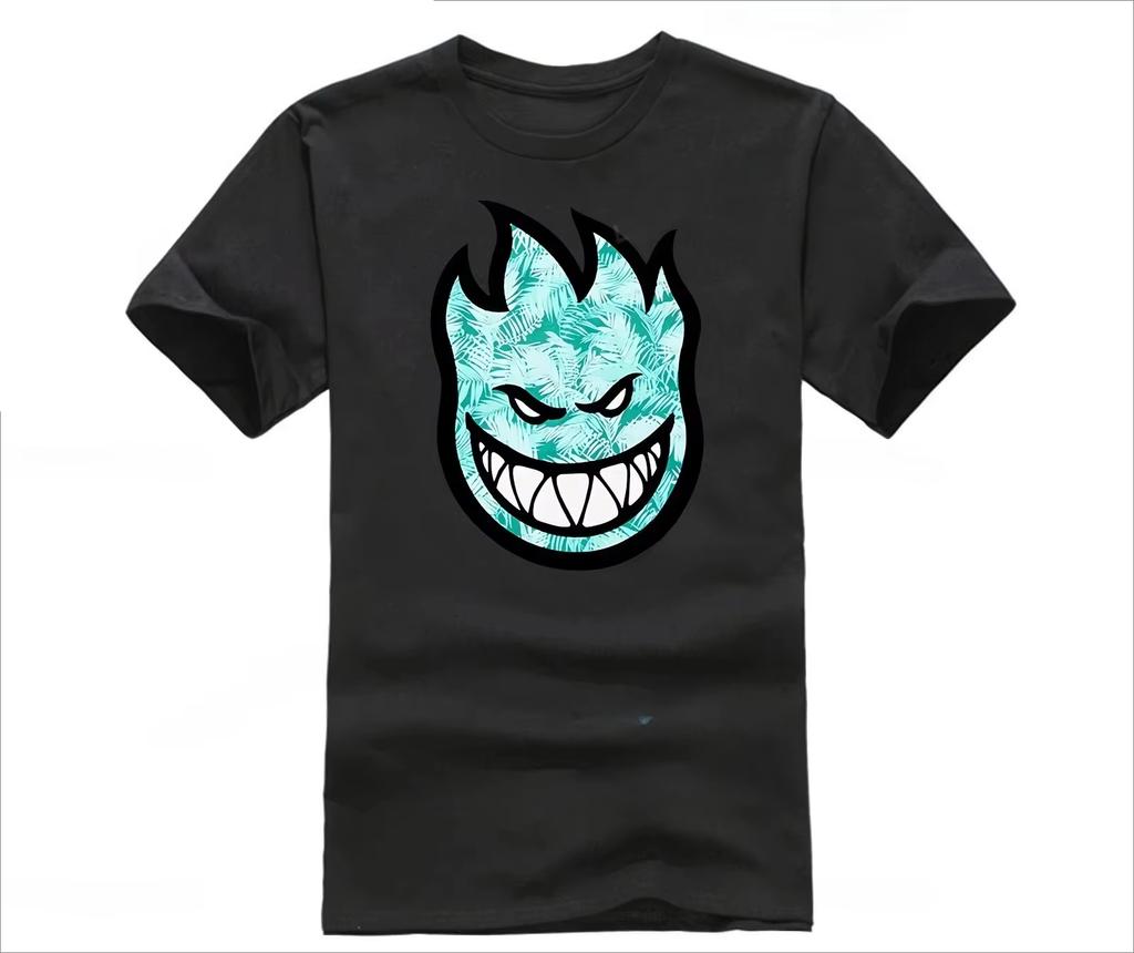 Summer Clothes Spitfireer Skateboard Logo Fashion Street Trend Casual Harajuku Unisex Short Sleeved Men Oversized T-shirt Tops