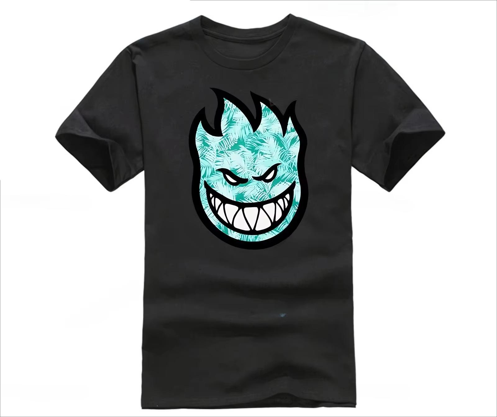 

Summer Clothes Spitfireer Skateboard Logo Fashion Street Trend Casual Harajuku Unisex Short Sleeved Men Oversized T-shirt Tops 4XL