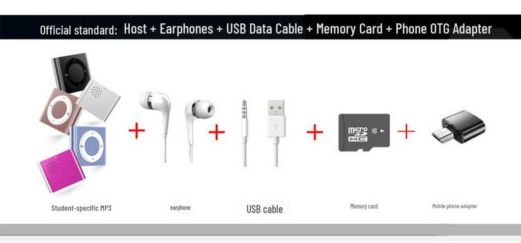 Compact Music & MP3 Player for School, Sports, English Listening, and More