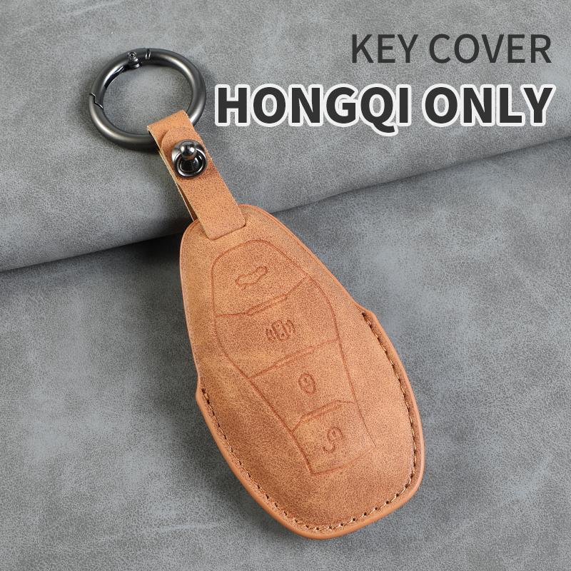 Car Key Cover For FAW Hongqi H5 2025 2025 2025 Hongqi H5 Leather Car Key Case Cover For Hongqi Car Keychain