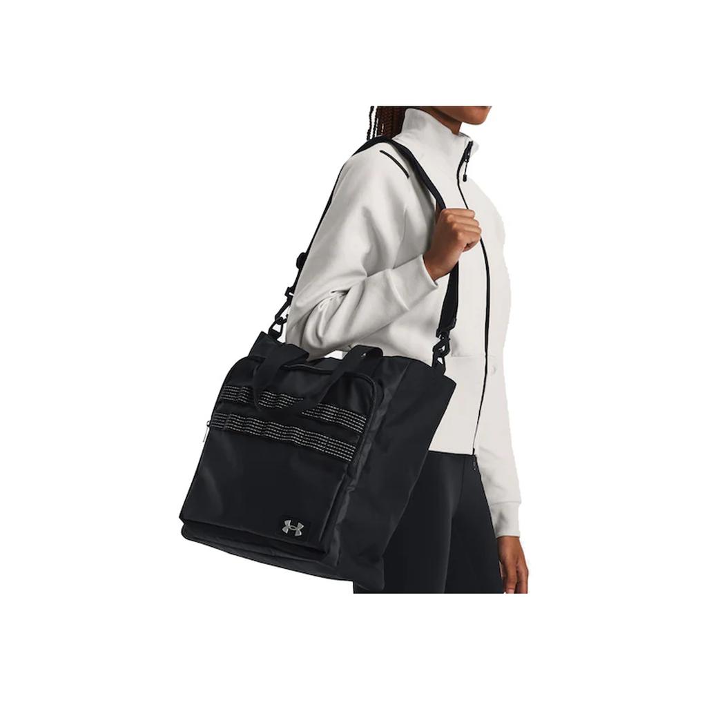 New Under Armour Polyester Tote Shopping Bag Shoulder Bag Crossbody Bag Handbag Unisex Black 1378419-003