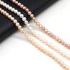 1String, Round Pearl 5-5.5mm, Fashion Women Natural Freshwater Pearl Beads for Jewelry Making DIY Crafts, Luxury Bulk Gifts 36cm